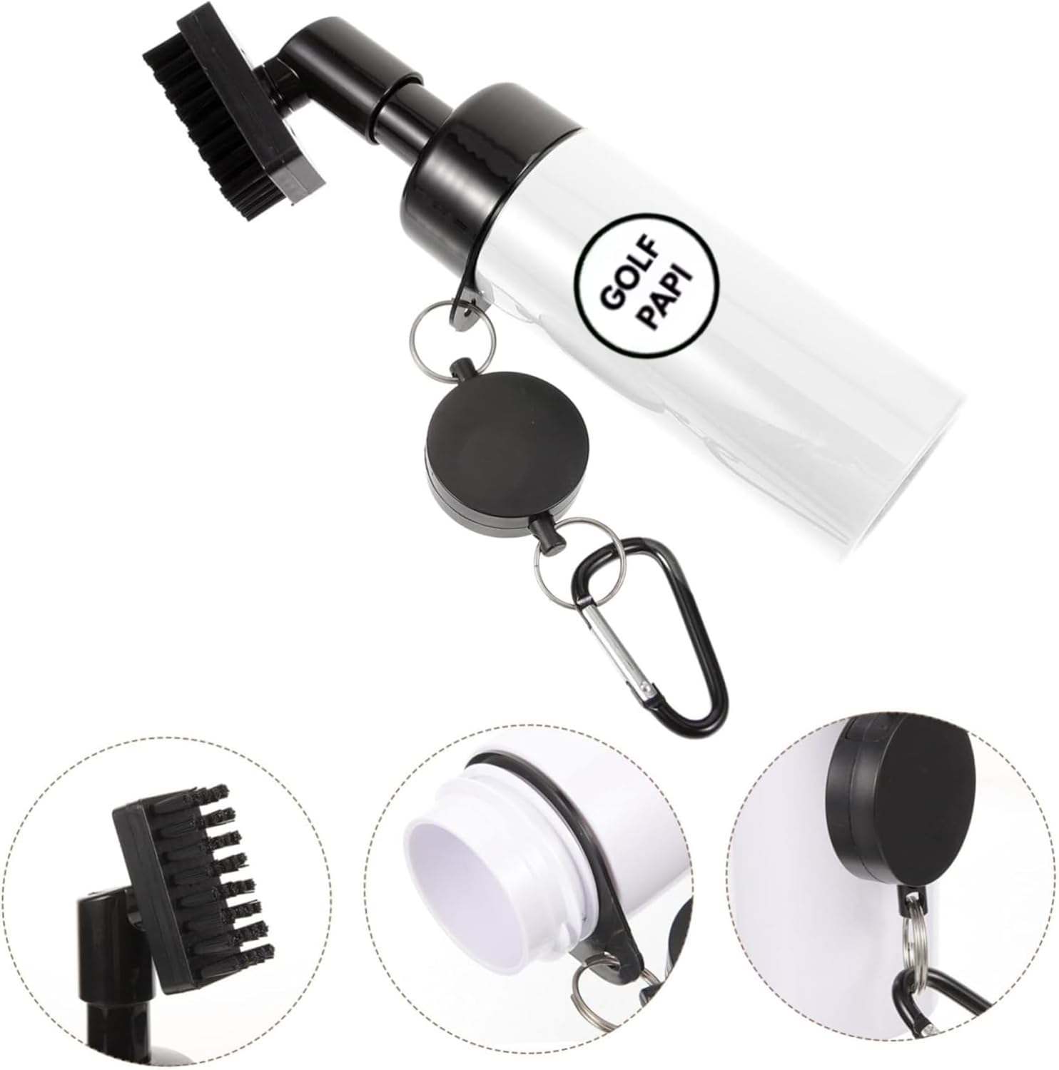 Golf Club Cleaner Brush Kit – White – 2 Pack