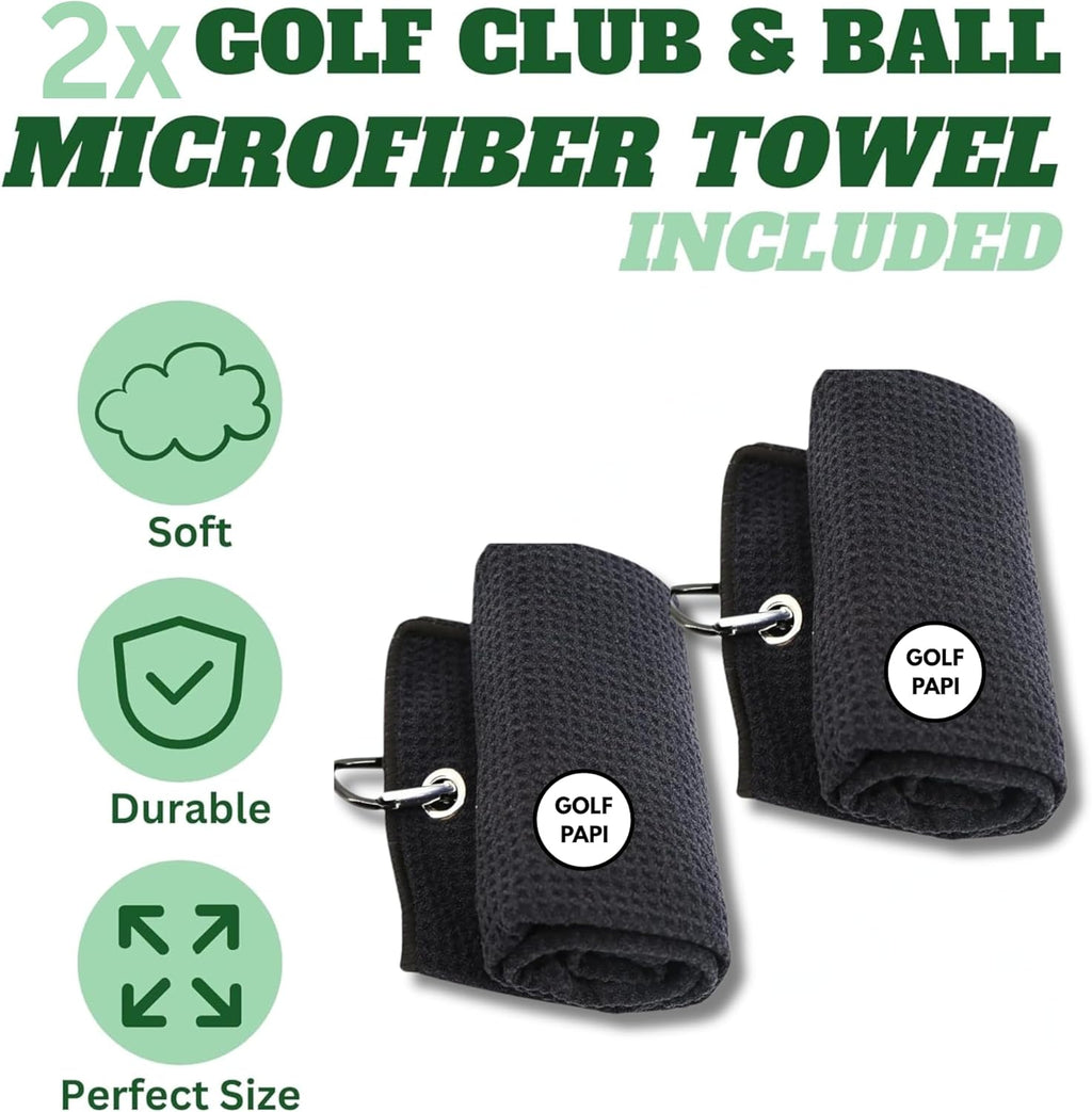 Golf Club Cleaner Brush Kit – Green – 2 Pack