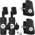 Golf Club Cleaner Brush Kit – Black – 2 Pack