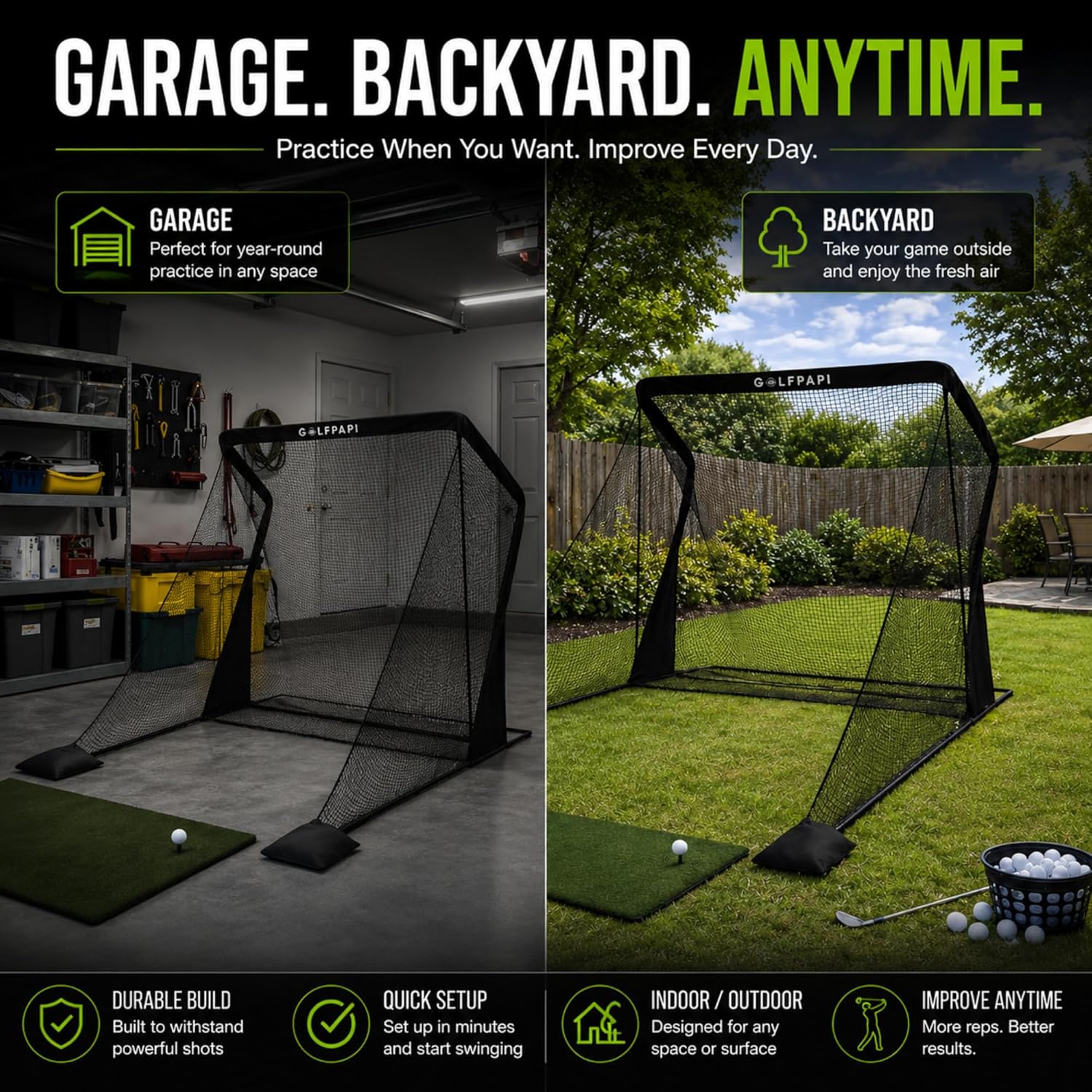 Pro Practice Net – 7.5 ft with Side Nets